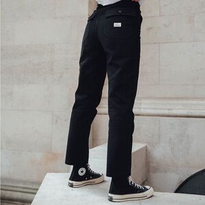 P&Co Black straight leg pants size uk18 length 28”